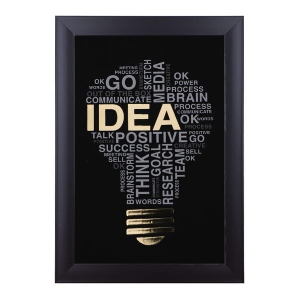 "Think Ideas That Are Outside The Box" Motivational Canvas Art| HD Digital Print Wall Art for Living Room| Motivational Quote Canvas Painting for Office Decor| 9.5x13.5 Inch Inspirational Canvas Wall Art| Motivational Wall Decor for Bedroom or Study Room